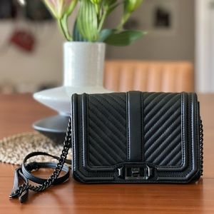 Rebecca Minkoff Chevron Quilted Small Love Crossbody